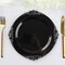 10 Pcs Disposable Plastic Salad Dinner Plates Embossed Baroque Trim Party